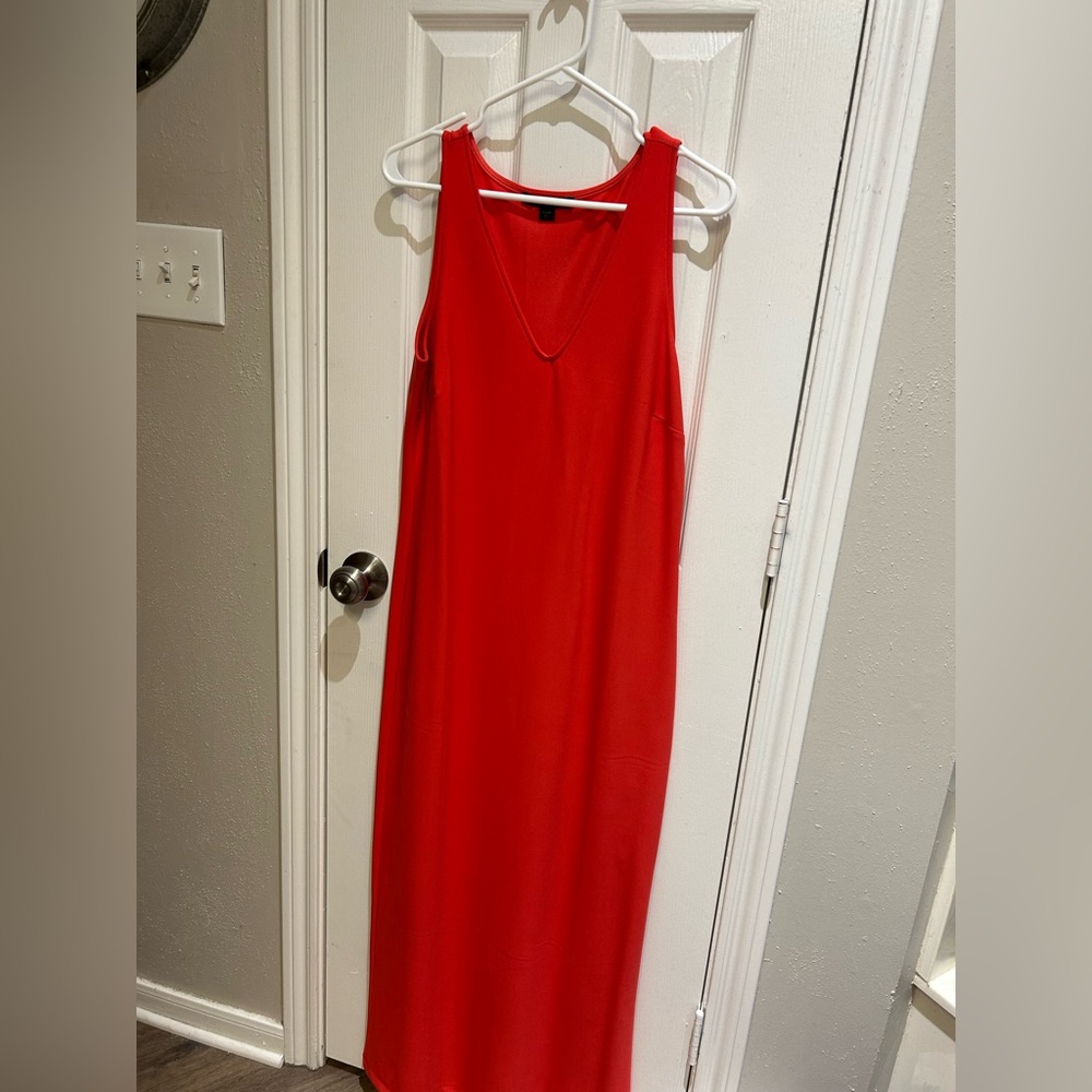Elegant Red Sleeveless Dress by Boston Proper